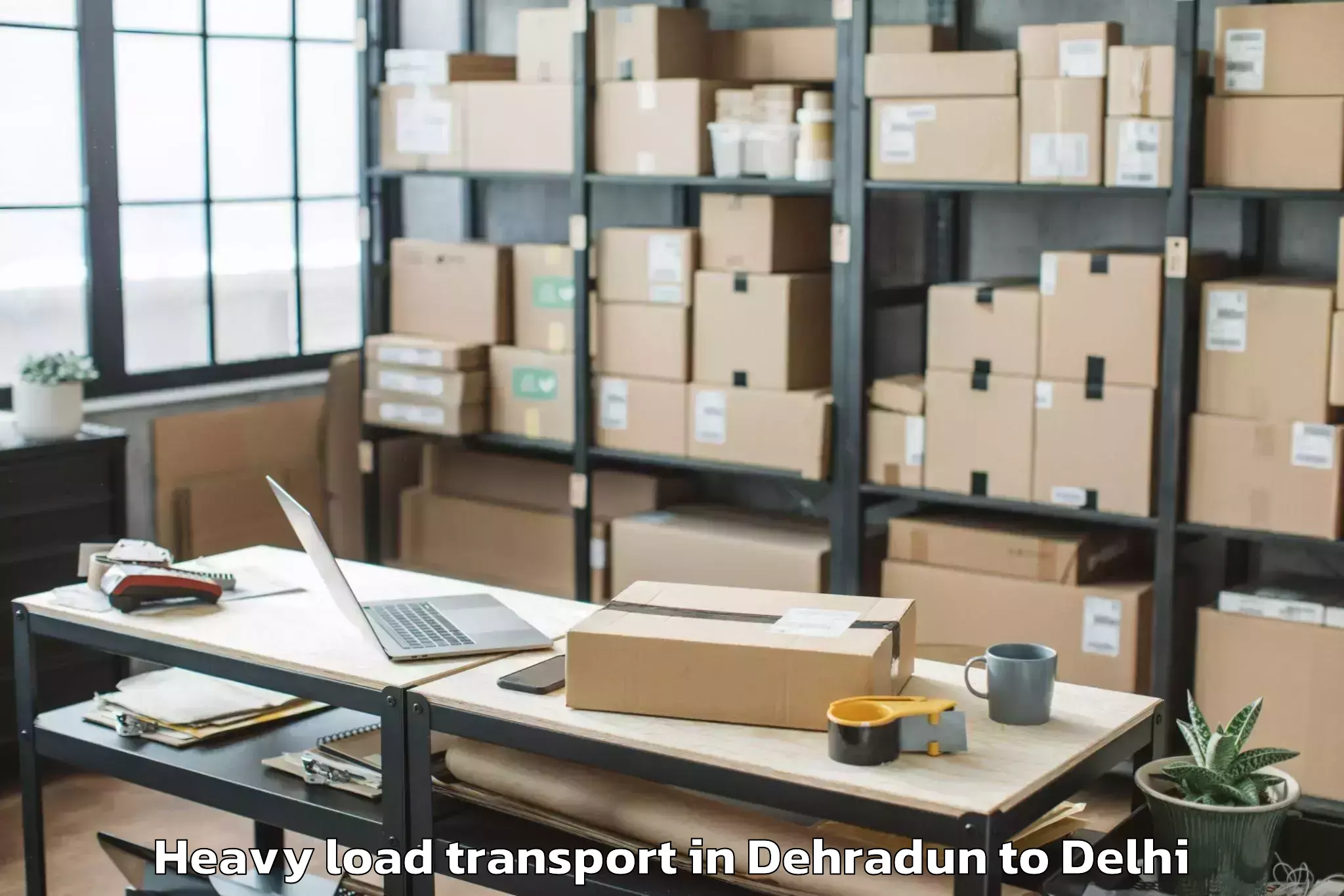 Top Dehradun to Westend Mall Delhi Heavy Load Transport Available